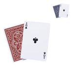 Weighted Heavy Deck of Cards Ideal for Outdoors | Wind-Resistant Waterproof Playing Cards | Thick Plastic Protected Poker Cards (Crimson Red)