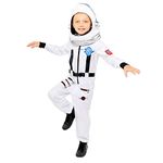 Amscan 9908557 - Kids White Spacesuit Astronaut World Book Day Fancy Dress Costume Age: 6-8 Yrs