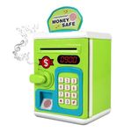 ATM Money Saving Box with Fingerprint Sensing and Lock, Light & Music, Coin and Paper Money Deposit | Piggy Bank for Kids | Money Bank for 3 to 10 Year (Multicolor)