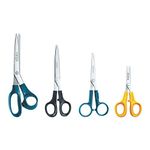 Godrej Cartini Scissors I Household Scissors kit I Cloth Scissors, Multi Purpose Scissors,Trim Scissors, Kids Scissors I High grade stainless steel blades I (Set of 4)