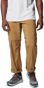 Columbia Men Brown Omni Wick Silver Ridge Utility Convertible Hiking | Trekking | Camping | Safari Pant, 34