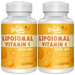 Liposomal Vitamin C Capsules 2000mg(2 Pack), Maximum Absorption, High dose VIT C, Ascorbic Acid, Antioxidant Supplement, Soy-Free, Non-GMO