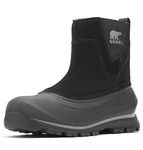 Sorel BUXTON PULL ON WATERPROOF Men's Snow Boots, Black (Black x Quarry), 8 UK