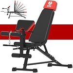 Weight Bench with Leg Extension Arm Curl: Adjustable Workout Bench