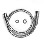 Commercial Stainless Steel Tap Sparyer Hose Chrome Kitchen Sink Faucet Replacement Part - Pre Rinse - Inner Hose of PEX Length 96cm,38 inch Hose