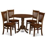 5 PcTable with 2 drop leaves and 4 Wood dinette Chairs