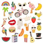 EuTengHap 25 Pieces Cartoon Brooch Pin Cute Enamel Lapel Pin Badges Brooch Pins Set for Clothing Jackets Backpacks DIY Crafts Accessories Supplies