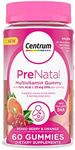 Centrum Prenatal Multivitamin Gummies with DHA and Folic Acid, Mixed Berry and Orange Flavors - 60 Count, 30 Day Supply