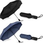 Repel Umbrella The Original Portable Travel Umbrella - Umbrellas for Rain Windproof, Strong Compact Umbrella for Wind and Rain - Perfect For On-the-Go, Car Umbrella, Backpack Umbrella