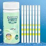 SpringSmart 7 in 1 Aquarium Test Strips Kit - 100 Strips Use for Freshwater Fish Tank, Fish Pond, Accurate & Fast Testing pH/Nitrite/Nitrate/Chlorine/Carbonate/Total Alkalinity/Hardness