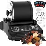 Acmeenjoy Rock Tumbler Kit Rock Tumbler Machine 1kg Barrel Stone Polishing Machine with 9-Speed Motor & 9-Day Timer, Rock Polisher Machine for Kids & Adults, Includes Gemstones, Grits and DIY Tools