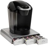 Mind Reader Anchor Collection Coffee Pod Holder, 36 Capacity, Silver