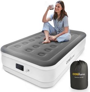 Cosi Home® Single Sized Air Bed - Premium Single Inflatable Mattress With a Built-in Electric Pump, Integrated Raised Pillow and Storage Bag