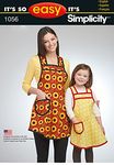 Simplicity Creative Patterns US1056A Its So Easy Mother Daughter Aprons, Size A (S-L/S-L)