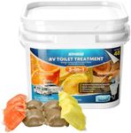 Kohree RV Toilet Treatment Drop-in 48 Pack, Septic Tank Safe for RV Toilet
