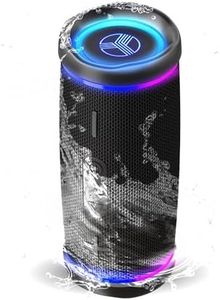 TREBLAB HD77 - Portable Bluetooth Speaker - Powerful 360° Sound, 30W Audio with Impactful Bass, 20H Battery, IPX7 Waterproof, Shockproof, TWS Stereo, Speaker Bluetooth Wireless for Outdoor Beach Pool