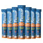 Fast&Up Reload Instant Hydration and Energy Drink - 140 Effervescent Tablets with all 5 Essential Electrolytes + Low Sugar and Added Vitamins - Certified Electrolytes Drink - Berry flavour