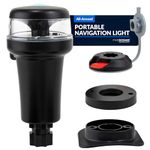 Five Oceans Anchor Light - Stern Lights for Boats, LED Anchor Light and Signal Flashlight Function, 2-Option Base Installation, Stern Light for Inflatable Boat, Small Tender, Canoe, Kayak - FO4690