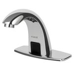 AIKE Commercial Touchless Bathroom Faucet, Automatic Motion Sensor Sink Tap, Battery Operated Hands-Free Design, Stainless Steel, Model AK7500