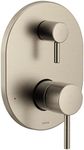 Moen UT3290BN Align M-CORE 3-Series 2-Handle Shower Trim with Integrated Transfer, Valve Required, Brushed Nickel