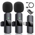 Dual Wireless Lavalier Microphone for iPhone, iPad - Perfect for Video Conferencing, Recording, and Live Streaming