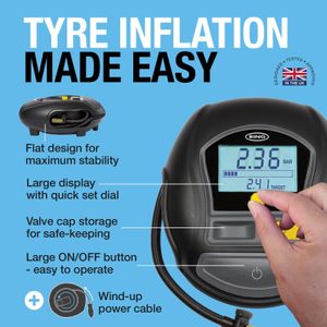 Ring Rapid Digital Tyre Inflator – Portable Car Air Compressor