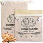 2 Pack Beeswax Bread Bags for Sourd