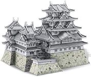 Piececool 3D Metal Puzzles for Adults, Himeji Castle - Japanese Architecture 3D Model Building Kits Creative Home Decoration Great Birthday