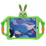 Geageaus Kids case for 10.2” ipad 8th Gen 2020/iPad 7th Generation 2019 Case/iPad Air 3 10.5" 2019 / iPad Pro 10.5” Case,Shockproof Silicone Handle Stand Case Friendly Cover with Shoulder Strap(Rabbit Series/Green)