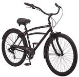 Schwinn Huron Men's Cruiser Bike, 7-Speed, 26" Wheels, Black, One Size