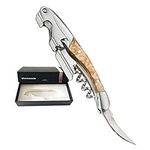 Smaier Wine Opener, Waiter Corkscrews Premium Rosewood Handle All-in-1 Bottle Opener - Best Bar Wine Accessories and Gift