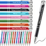 oneant 24 Pcs Thank You Ballpoint Pens Motivational Pens Ballpoint Pens with Inspirational Quotes Ballpoint Pens for Women Men Nurse Teacher School Office Gifts