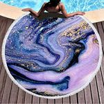 EORUBE Round Beach Towel Oversized 