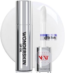 Wonderskin Lip Oil - Lip Rehab Serum Oil, Hydrating and Moisturizing Clear Serum for Dry Lips - Natural, Vegan and Non-sticky (Clear)