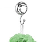 MaxHold No-Drilling/Suction Cup Single Robe Hook - Vaccum System - Stainless Steel Never Rust - for Bathroom & Kitchen