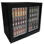 Cater-Cool Double Sliding Door Bottle Cooler With LED Lighting ck0502LED (UK Mainland Del Only)