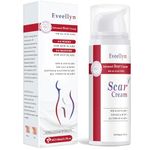 Eveellyn Scar Cream, Scar Gel, Advanced Scar Removal Cream for Surgical, Stretch Mark, Keloid Bump, C-Section, Burn, Acne, Treats Old and New Scars 1.7 oz (50g)