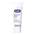 E45 Psoriasis Cream 50 ml – Treatment for Psoriasis Symptoms – to Reduce Scaling, Itching, Redness, Roughness, Dry, Hard Skin – Moisturising E45 Cream – Relieve Irritated Skin