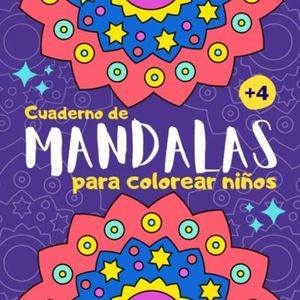 Cuaderno de mandalas para colorear niños: Libro de mandalas para colorear niños de 4 a 8 años | 40 dibujos de mandalas grandes y fáciles para pintar niñas y niños | Cuadernos para colorear infantil