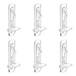 INCREWAY 30 Pack Shelf Support Peg, Clear Plastic Cabinet Shelf Pins, Self-Locking Bracket Clips for Supporting Furniture Kitchen Bookcase Closet Shelf, Fits 5mm Diameter Hole & 20mm Thick Shelf