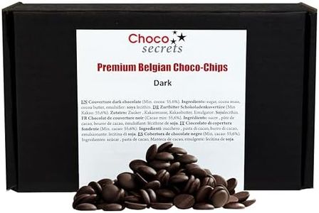 CHOCO SECRETS - 600g Dunkle Schokolade für Schokobrunnen - Schoko-Fondue-Schokolade zum Schmelzen - Zartbitter-Kuvertüre für Schokoladenbrunnen - Schokodrops für Schokoladenfondue und zum Backen