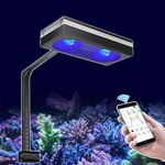 PopBloom RL180 WiFi Control Marine Aquarium Lighting LED Fish Tank Lights for Reef Aquarium Marine Reef Coral 60-80cm Tank(180W WiFi)