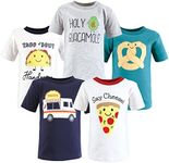 Hudson Baby Unisex Baby Short Sleeve T-shirts, Fun Food, 6-12 Months