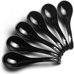 Asian Soup Spoons, IQCWOOD 6.75 inc