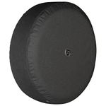 Jeep Wrangler Rubicon JL & JLU - 33" Soft Tire Cover - Black Denim Vinyl