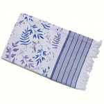 Basil House Printed White Towels for Bath Men|Tauliya for Men Bath Full Size|Head Towels Wrap for Ladies|Towels for Bath Kids|Kerala Thorthu Towel|Gym,Pool Towel 2.5 X 5 Ft|Comnbo Pack of 2