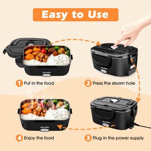 Dosevita Electric Lunch Box 80W – Portable Food Warmer, Green
