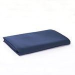 Sonia Moer Super Soft Brushed Microfibre Flat Sheet - Non Iron Breathable Hypoallergenic Top Sheet - Super King/Navy