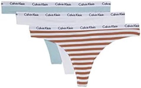 Calvin Klein Carousel Thong 3PK Palest Blue/White/Rainer Stripe Sandalwood M