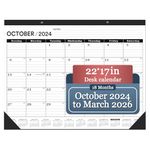 Desk Calendar 2024-2025 Large 22 x17, Large Desk Calendar 2024-2025(Oct.2024 - Mar.2026),Professional 2024 Calendar Large 22 x17,Calendar 2025 Monthly Classic Black